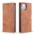 For iPhone 13 Skin Feel Dream Series Horizontal Flip Leather Case with Holder & Card Slots & Wallet(Coffee) - 1