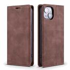 For iPhone 13 Skin Feel Dream Series Horizontal Flip Leather Case with Holder & Card Slots & Wallet(Brown) - 1