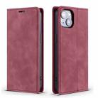 For iPhone 13 Pro Skin Feel Dream Series Horizontal Flip Leather Case with Holder & Card Slots & Wallet (Wine Red) - 1