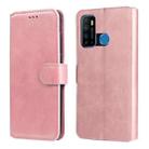 For Infinix Hot 9 Classic Calf Texture PU + TPU Horizontal Flip Leather Case with Holder & Card Slots & Wallet(Rose Gold) - 1