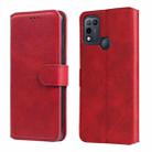 For Infinix Hot 10 Play Classic Calf Texture PU + TPU Horizontal Flip Leather Case with Holder & Card Slots & Wallet(Red) - 1