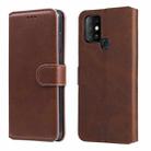 For Infinix Hot 10 Classic Calf Texture PU + TPU Horizontal Flip Leather Case with Holder & Card Slots & Wallet(Brown) - 1