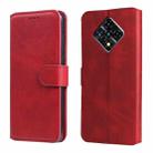 For Infinix Zero 8 Classic Calf Texture PU + TPU Horizontal Flip Leather Case with Holder & Card Slots & Wallet(Red) - 1