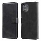 For Motorola Moto Edge 20 Lite Classic Calf Texture PU + TPU Horizontal Flip Leather Case with Holder & Card Slots & Wallet(Black) - 1