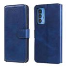 For Motorola Moto Edge 20 Pro Classic Calf Texture PU + TPU Horizontal Flip Leather Case with Holder & Card Slots & Wallet(Blue) - 1