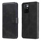 For Xiaomi Redmi 10 Classic Calf Texture PU + TPU Horizontal Flip Leather Case with Holder & Card Slots & Wallet(Black) - 1