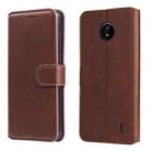 For Nokia C10 / C20 Classic Calf Texture PU + TPU Horizontal Flip Leather Case with Holder & Card Slots & Wallet(Brown) - 1