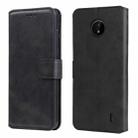For Nokia C10 / C20 Classic Calf Texture PU + TPU Horizontal Flip Leather Case with Holder & Card Slots & Wallet(Black) - 1