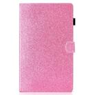 For Galaxy Tab A 8.0 (2019) T290 Varnish Glitter Powder Horizontal Flip Leather Case with Holder & Card Slot(Pink) - 2
