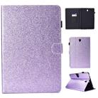 For Galaxy Tab S4 10.5 T830 Varnish Glitter Powder Horizontal Flip Leather Case with Holder & Card Slot(Purple) - 1