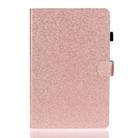 For Galaxy Tab S6 T860 Varnish Glitter Powder Horizontal Flip Leather Case with Holder & Card Slot(Rose Gold) - 2