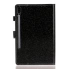 For Galaxy Tab S6 T860 Varnish Glitter Powder Horizontal Flip Leather Case with Holder & Card Slot(Black) - 3