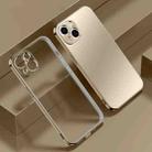 For iPhone 13 mini Electroplated Edge Frosted TPU Shockproof Case (Gold) - 1