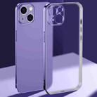 For iPhone 13 Electroplated Edge Frosted TPU Shockproof Case(Purple) - 2