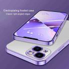 For iPhone 13 Electroplated Edge Frosted TPU Shockproof Case(Purple) - 4