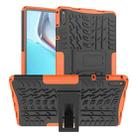 For Huawei MatePad 11 Tire Texture Shockproof TPU+PC Protective Case with Holder(Orange) - 1
