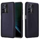 For ZTE Blade V30 Solid Color Liquid Silicone Dropproof Full Coverage Protective Case(Black) - 1