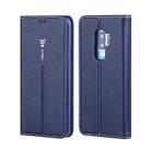 For Galaxy S9 GEBEI PU+TPU Horizontal Flip Protective Case with Holder & Card Slots(Blue) - 1