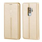 For Galaxy S9 GEBEI PU+TPU Horizontal Flip Protective Case with Holder & Card Slots(Gold) - 1