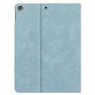 For iPad 10.2 2021 / 2020 / 2019 Cowhide Texture TPU Tablet Horizontal Flip Leather Case with Holder & Sleep / Wake-Up Function & Pen Slot(Sky Blue) - 3