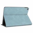 For iPad 10.2 2021 / 2020 / 2019 Cowhide Texture TPU Tablet Horizontal Flip Leather Case with Holder & Sleep / Wake-Up Function & Pen Slot(Sky Blue) - 6