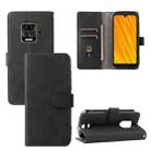 For Doogee S59 / S59 Pro Solid Color Skin Feel Magnetic Buckle Horizontal Flip Calf Texture PU Leather Case with Holder & Card Slots & Wallet(Black) - 1