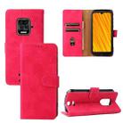 For Doogee S59 / S59 Pro Solid Color Skin Feel Magnetic Buckle Horizontal Flip Calf Texture PU Leather Case with Holder & Card Slots & Wallet(Rose Red) - 1