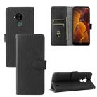 For Nokia C30 Solid Color Skin Feel Magnetic Buckle Horizontal Flip Calf Texture PU Leather Case with Holder & Card Slots & Wallet(Black) - 1