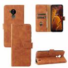 For Nokia C30 Solid Color Skin Feel Magnetic Buckle Horizontal Flip Calf Texture PU Leather Case with Holder & Card Slots & Wallet(Brown) - 1