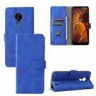 For Nokia C30 Solid Color Skin Feel Magnetic Buckle Horizontal Flip Calf Texture PU Leather Case with Holder & Card Slots & Wallet(Blue) - 1