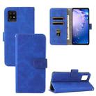 For Sharp Air Zero6 Solid Color Skin Feel Magnetic Buckle Horizontal Flip Calf Texture PU Leather Case with Holder & Card Slots & Wallet(Blue) - 1