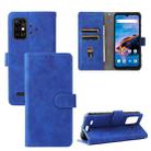 For UMIDIGI Bison Pro Solid Color Skin Feel Magnetic Buckle Horizontal Flip Calf Texture PU Leather Case with Holder & Card Slots & Wallet(Blue) - 1