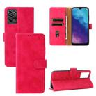For ZTE Blade V30 Vita Solid Color Skin Feel Magnetic Buckle Horizontal Flip Calf Texture PU Leather Case with Holder & Card Slots & Wallet(Rose Red) - 1
