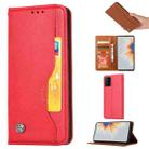 For Xiaomi Mi Mix 4 Knead Skin Texture Horizontal Flip Leather Case with Photo Frame & Holder & Card Slots & Wallet(Red) - 1