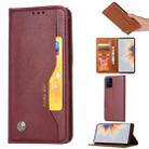 For Xiaomi Mi Mix 4 Knead Skin Texture Horizontal Flip Leather Case with Photo Frame & Holder & Card Slots & Wallet(Wine Red) - 1