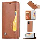 For Xiaomi Mi Mix 4 Knead Skin Texture Horizontal Flip Leather Case with Photo Frame & Holder & Card Slots & Wallet(Brown) - 1