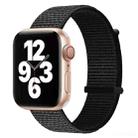 Hook and Loop Fastener Dual Section Watch Band For Apple Watch Series 8&7 41mm / SE 2&6&SE&5&4 40mm / 3&2&1 38mm(Black) - 1