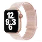 Hook and Loop Fastener Dual Section Watch Band For Apple Watch Series 8&7 41mm / SE 2&6&SE&5&4 40mm / 3&2&1 38mm(Pearl Pink) - 1