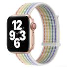 Hook and Loop Fastener Dual Section Watch Band For Apple Watch Ultra 49mm&Watch Ultra 2 49mm / Series 9&8&7 45mm / SE 3&SE 2&6&SE&5&4 44mm / 3&2&1 42mm(Reflective Rainbow Colors) - 1