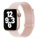 Hook and Loop Fastener Dual Section Watch Band For Apple Watch Ultra 49mm&Watch Ultra 2 49mm / Series 9&8&7 45mm / SE 3&SE 2&6&SE&5&4 44mm / 3&2&1 42mm(Pearl Pink) - 1