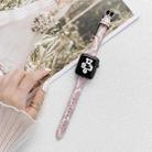 Small Slim Ethnic Leather Wrist Strap Watch Band For Apple Watch Ultra 49mm&Watch Ultra 2 49mm / Series 9&8&7 45mm / SE 3&SE 2&6&SE&5&4 44mm / 3&2&1 42mm(Pink) - 1