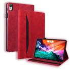 For iPad mini 6 Business Shockproof Horizontal Flip Leather Tablet Case with Holder & Card Slots & Photo Frame & Pen Slot(Red) - 1