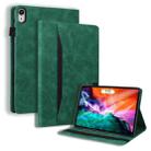 For iPad mini 6 Business Shockproof Horizontal Flip Leather Tablet Case with Holder & Card Slots & Photo Frame & Pen Slot(Green) - 1