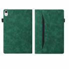 For iPad mini 6 Business Shockproof Horizontal Flip Leather Tablet Case with Holder & Card Slots & Photo Frame & Pen Slot(Green) - 2