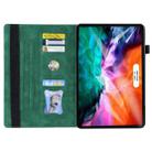 For iPad mini 6 Business Shockproof Horizontal Flip Leather Tablet Case with Holder & Card Slots & Photo Frame & Pen Slot(Green) - 3