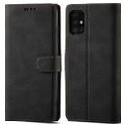 For Samsung Galaxy Note20 Frosted Anti-theft Brush Horizontal Flip Leather Case with Holder & Card Slots & Wallet(Black) - 1