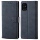 For Samsung Galaxy Note20 Frosted Anti-theft Brush Horizontal Flip Leather Case with Holder & Card Slots & Wallet(Dark Blue) - 1