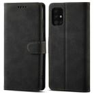 For Samsung Galaxy Note20 Ultra Frosted Anti-theft Brush Horizontal Flip Leather Case with Holder & Card Slots & Wallet(Black) - 1