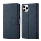 Frosted Anti-theft Brush Horizontal Flip Leather Case with Holder & Card Slots & Wallet For iPhone 11 Pro Max(Dark Blue) - 1