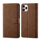 Frosted Anti-theft Brush Horizontal Flip Leather Case with Holder & Card Slots & Wallet For iPhone 11 Pro(Coffee) - 1